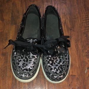 Sparkly leopard shoes